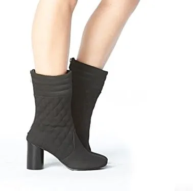 Women's Marie Vegan Quilted Round Heel Boot
