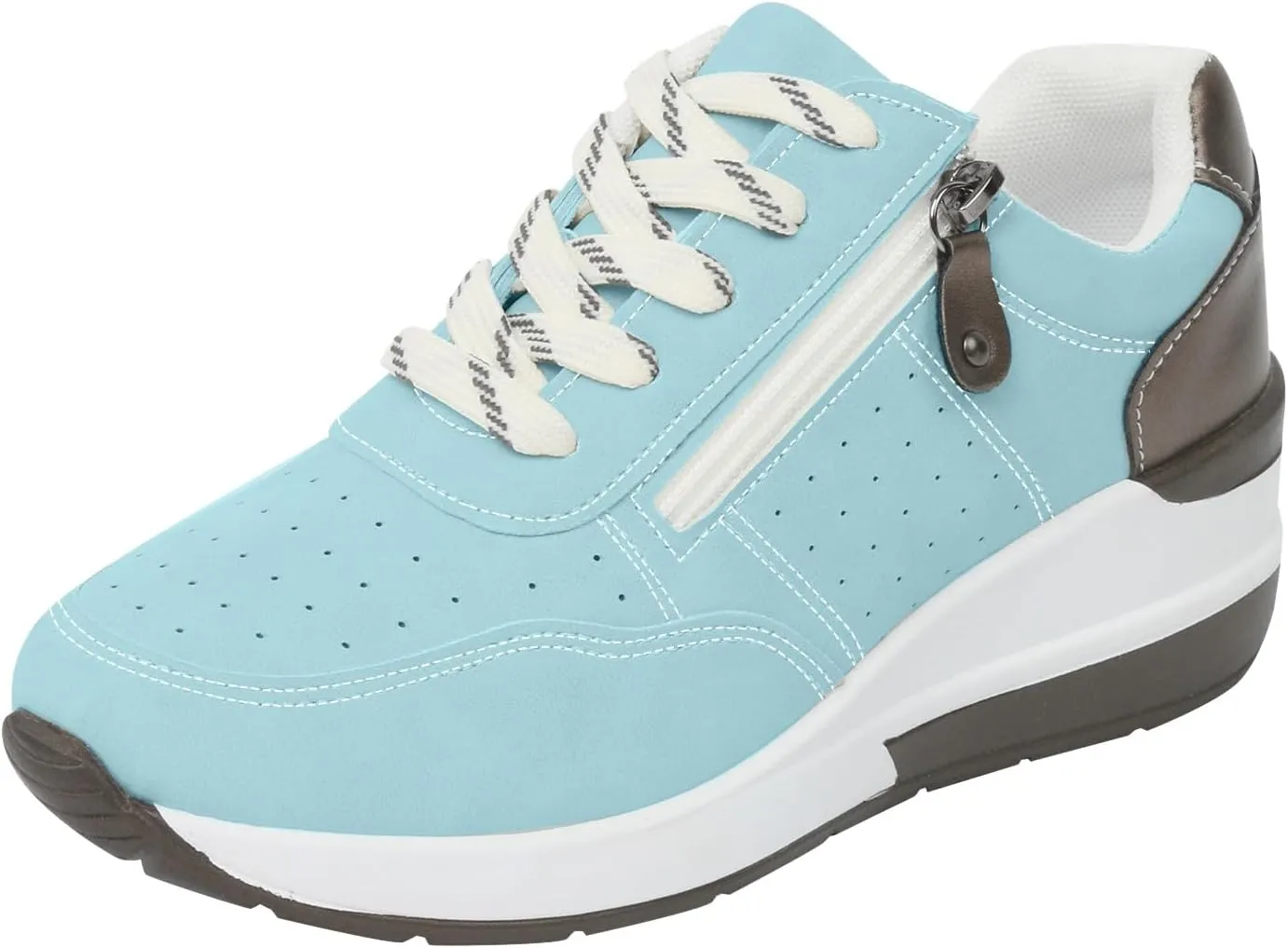 Women's Non Slip Comfortable Fashion Sneakers Slip on Lightweight Casual Tennis Sneakers Casual Mountain Shoe