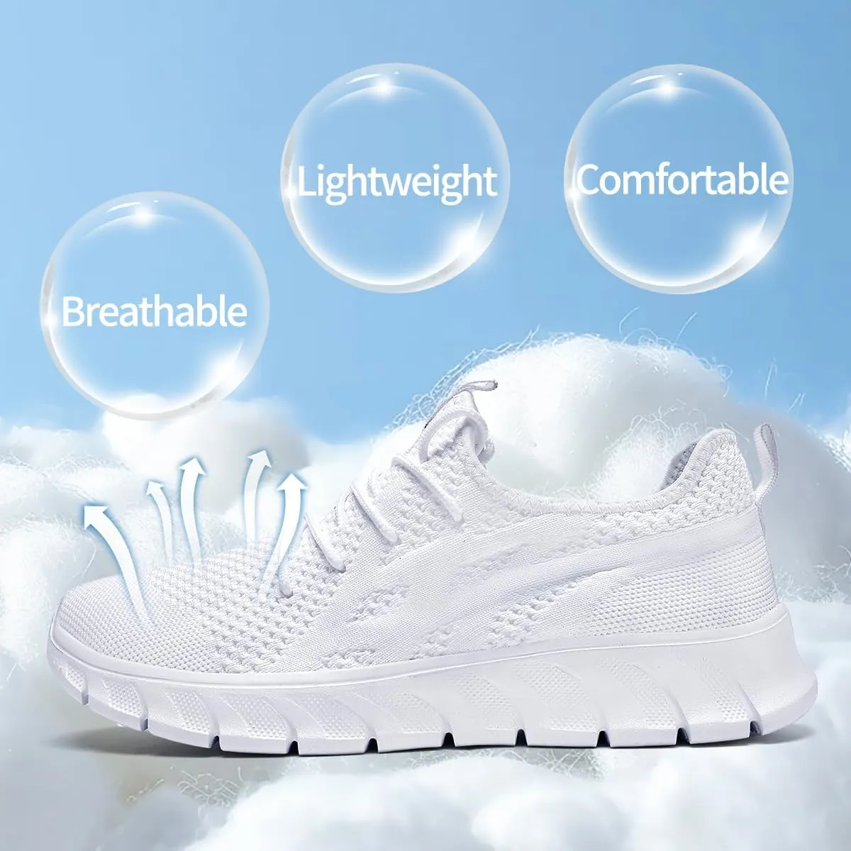 Women's Running Shoes Walking Sneakers Sports Athletic Workout Tennis Gym Casual Fashion Fitness Breathable Lightweight Comfortable Mesh Soft Shoe