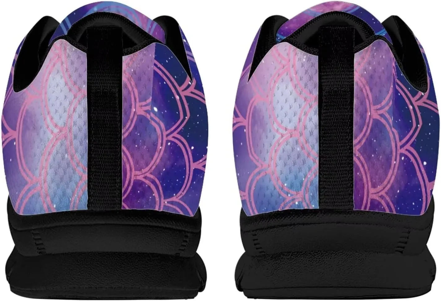 Womens Walking Shoes Non Slip Gym Workout Sneakers Popular Lace-Up Lightweight Comfort Cushion Shoes for Outdoor Size 5-12 Black Sole