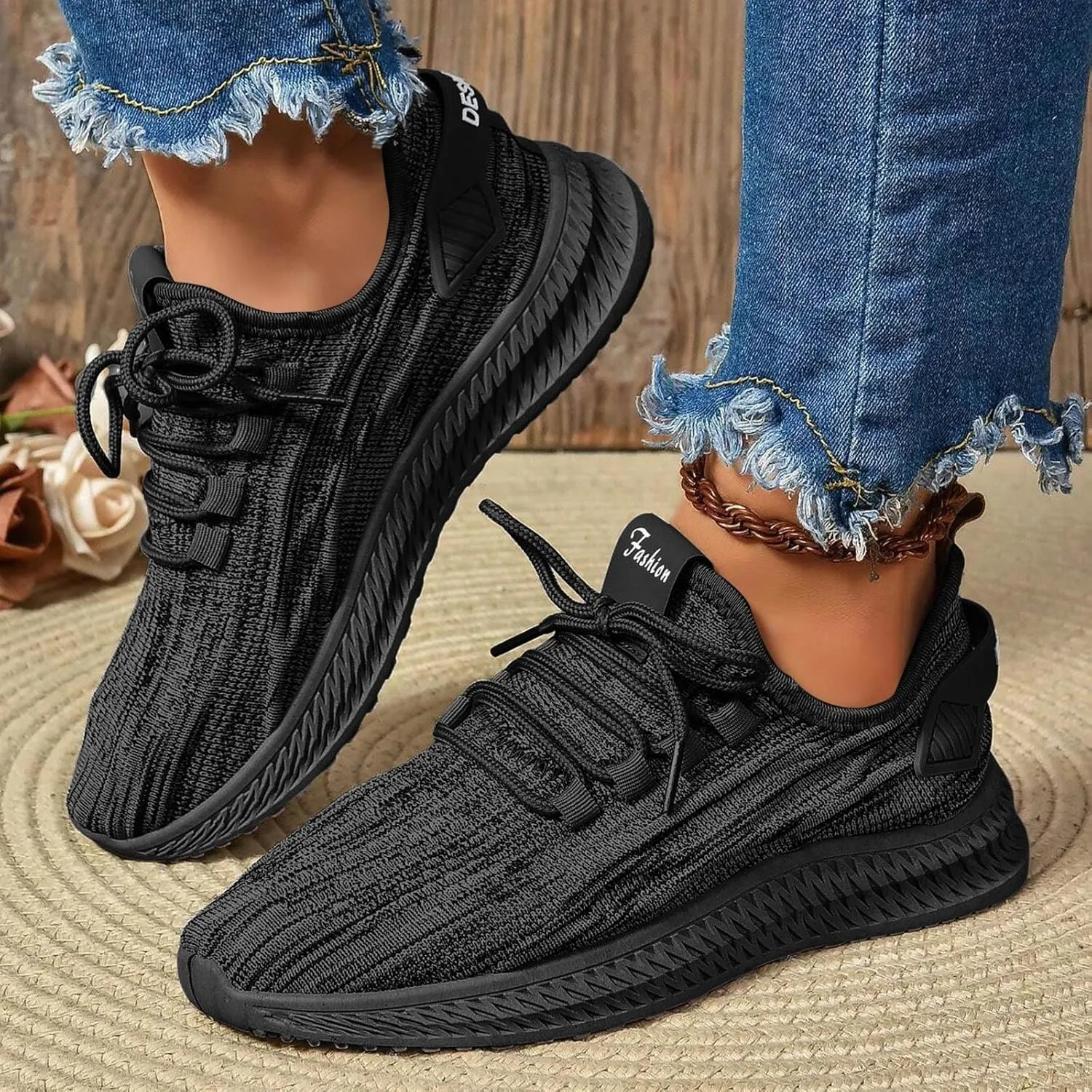 Womens Walking Shoes Slip On Sneakers Lightweight Breathable Fashion Casual Shoes for Travel Work Tennis Shoes