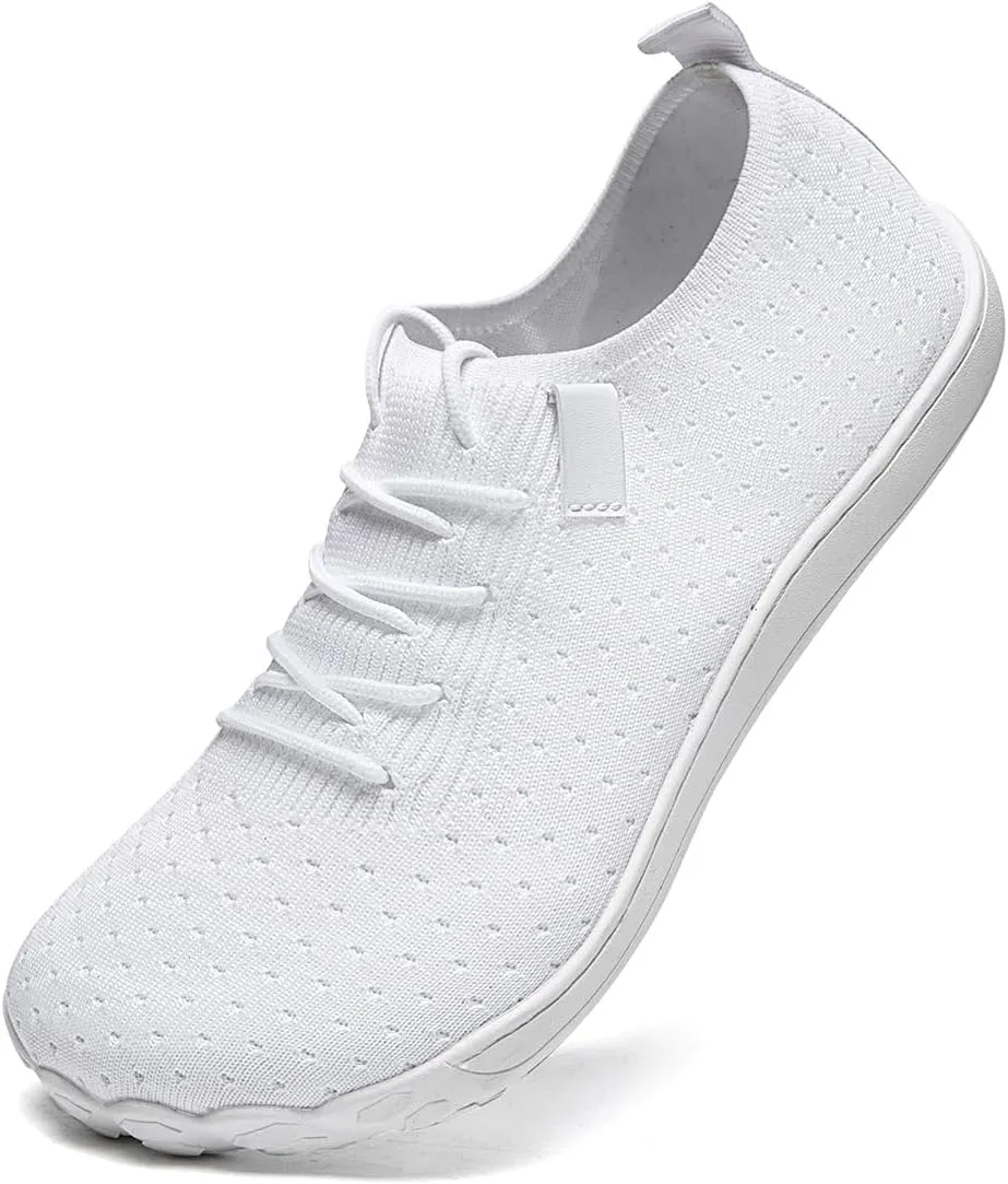 Womens Wide Toe Sneakers Walking Shoes Workout Slip On Sports Zero Drop Minimalism Lightweight Breathable Running Tennis Training Flat Sole