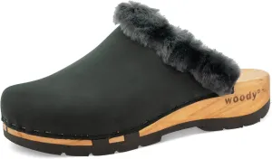 woody Women's Marie Clog, black, 7 Women