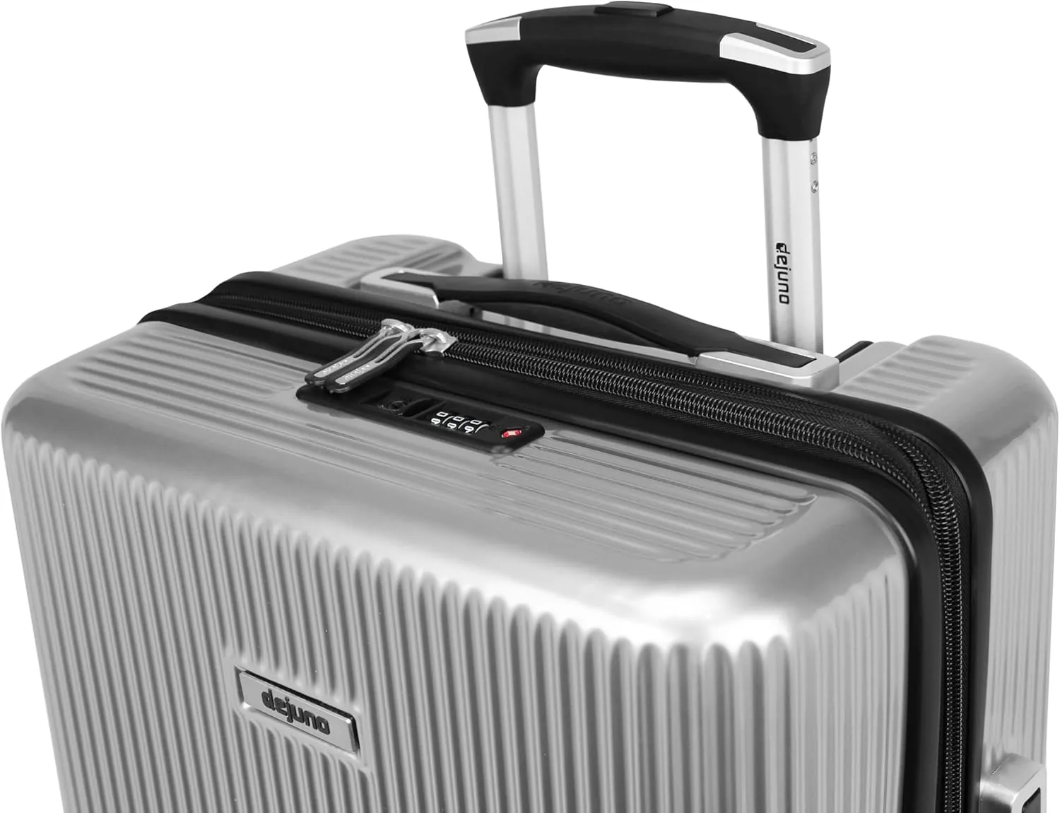 World Traveler Dejuno Monarch Lightweight Hardside Polycarbonate Expandable Spinner Luggage with TSA Lock, Titanium, 20-inch Carry-On