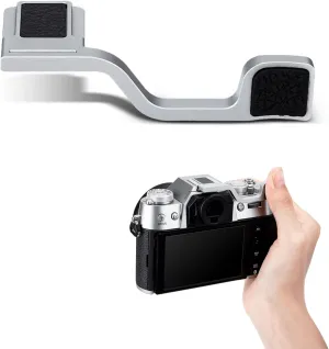 X-T50 Thumb Up Grip for Fujifilm Fuji X-T50 XT50 Camera Only,Aluminum Alloy Metal Thumb Grip with Hot Shoe Cover Protector Thumb Rest Support Holder, Not Affect The Use of XT50 Camera Buttons-Silver