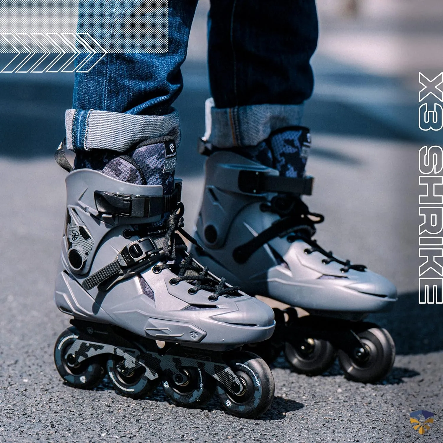 X3 Shrike Inline Skates - Inline Skates Men - Inline Skates Women - Inline Speed Skates - Adult Roller Blades - Adjustable Inline Skate - Outdoor Roller Blades